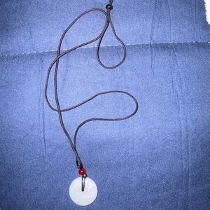 Genuine Burmese A type Jade pendant with adjustable rope